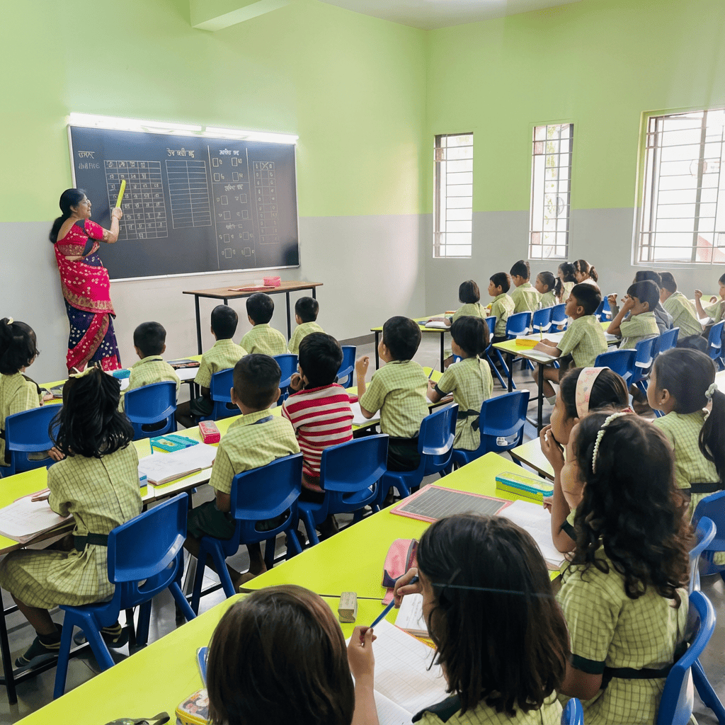 Children in classroom